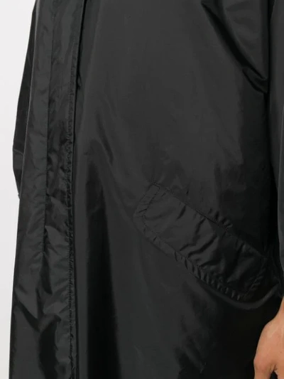 Shop Aspesi Relaxed Fit Raincoat In Black