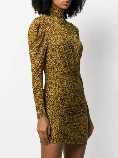 Shop Isabel Marant Jisola Fitted Dress In Yellow