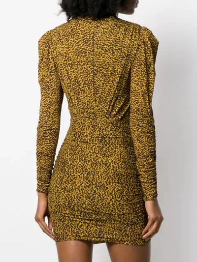 Shop Isabel Marant Jisola Fitted Dress In Yellow
