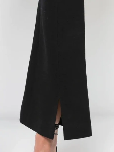 Shop Adam Lippes Front Slit Trousers In Black