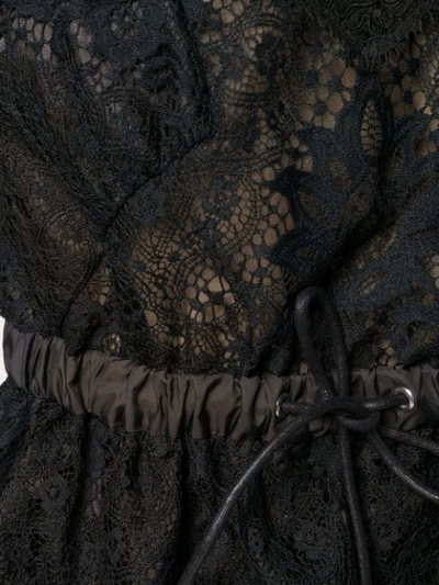 Sacai Lace Crop Cami Top In Black