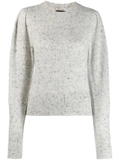 Shop Isabel Marant Colroy Cashmere Jumper In Lightgrey