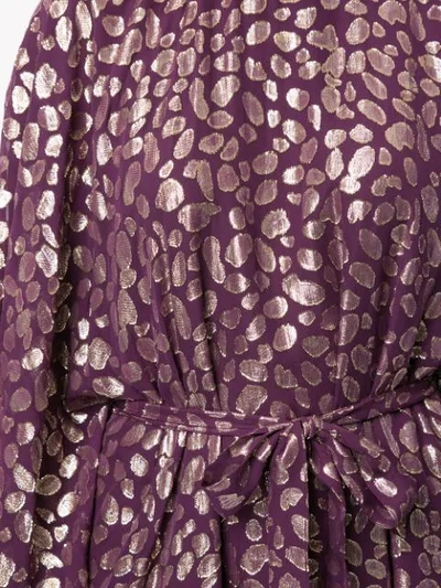 Shop Taller Marmo Foil-print Kaftan Dress In Purple