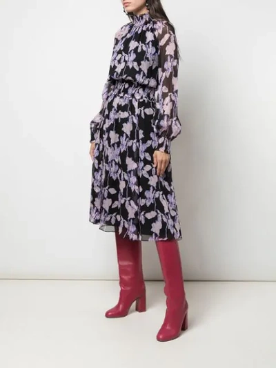 Shop Diane Von Furstenberg Athena Midi Dress In Black