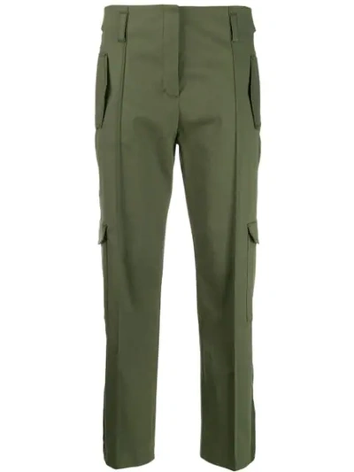 Shop Dorothee Schumacher Cropped Length Trousers In Green