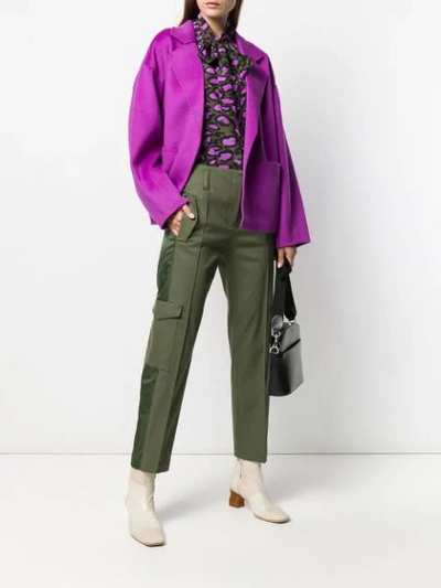 Shop Dorothee Schumacher Cropped Length Trousers In Green