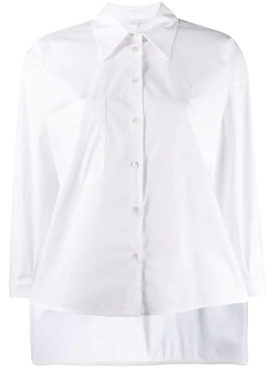 Shop Patrizia Pepe Pointed Collar Shirt In White