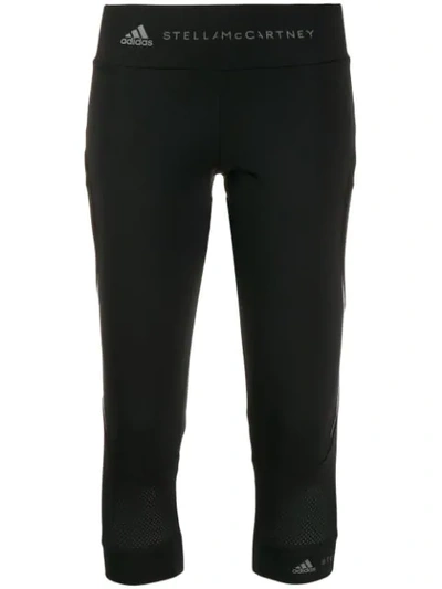Shop Adidas By Stella Mccartney Performance Essentials 3/4 Leggings In Black