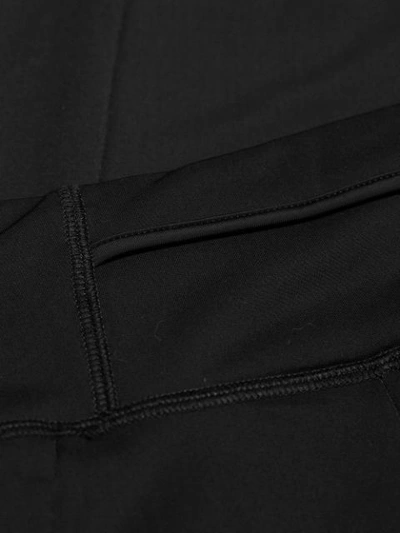 Shop Fendi Fitted Logo Leggings In Black