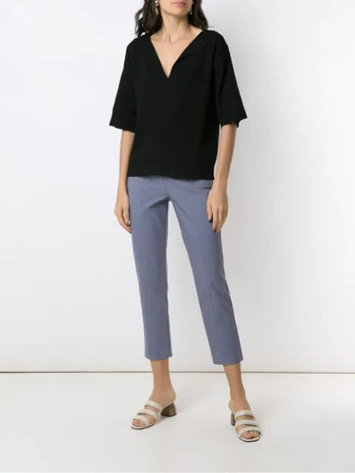 Shop Alcaçuz Nelita Knit Blouse In Black