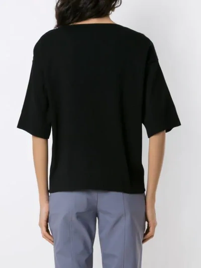 Shop Alcaçuz Nelita Knit Blouse In Black