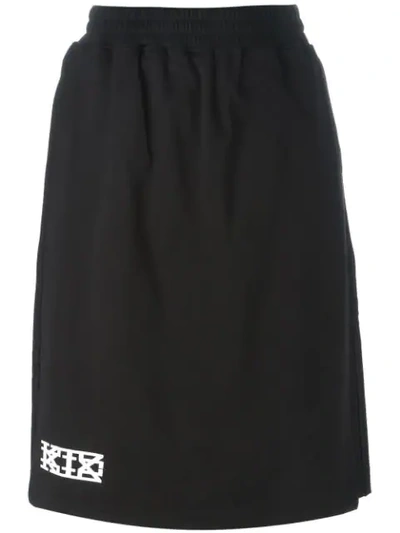 Shop Ktz Front Panel Shorts In Black