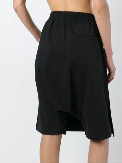 Shop Ktz Front Panel Shorts In Black