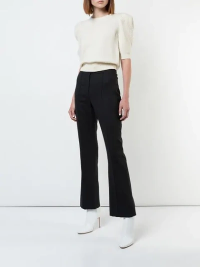 Shop Carolina Herrera Short Sleeve Knit - White