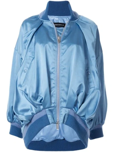 Shop Undercover Relaxed Fit Bomber Jacket In Blue