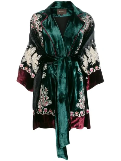 EMBROIDERED KIMONO COAT