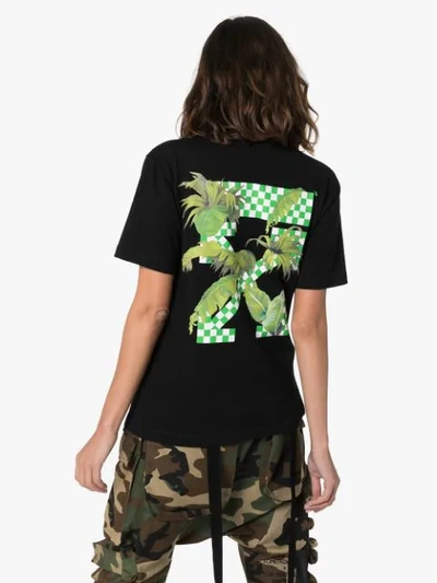 Shop Off-white Chest Logo Print T-shirt In Black