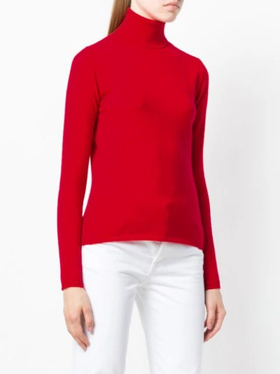 Shop Allude Turtleneck Sweater - Red