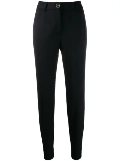Shop Dolce & Gabbana Skinny Cropped Trousers In Black