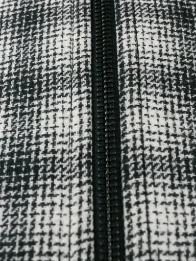 Shop A.f.vandevorst Checkered Bomber-style Coat In Black