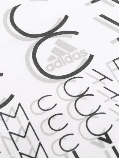 Shop Adidas By Stella Mccartney Logo Print Performance T-shirt In White
