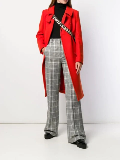 Shop Stella Mccartney Single-breasted Coat In Red