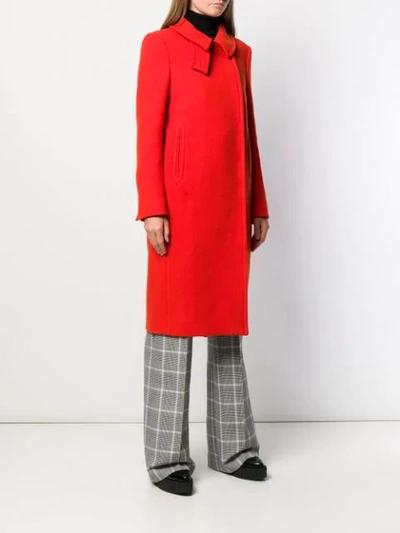 Shop Stella Mccartney Single-breasted Coat In Red