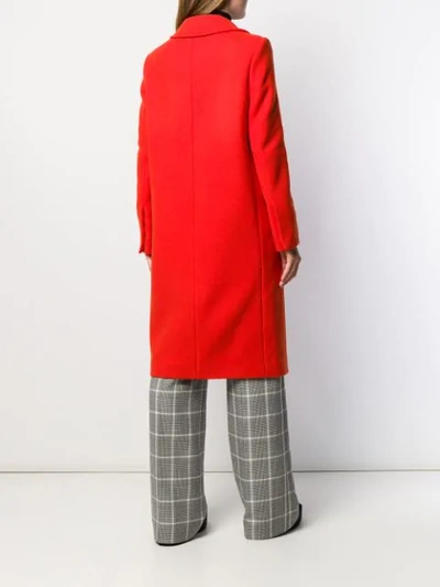 Shop Stella Mccartney Single-breasted Coat In Red