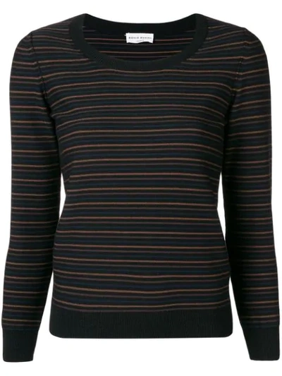 Shop Sonia Rykiel Striped Sweater - Black