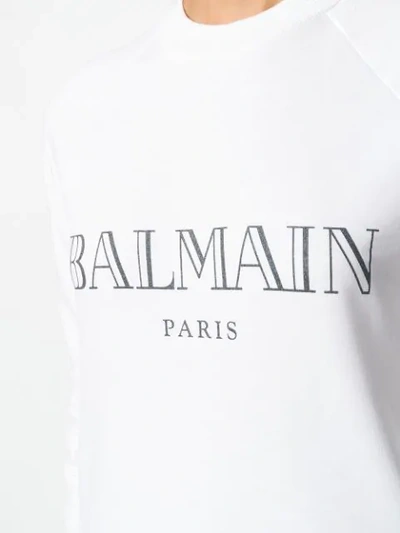Shop Balmain Logo In White