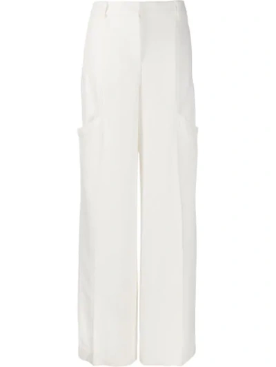 Shop Jacquemus Le Pantalon Moyo Trousers In White