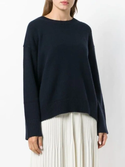 Shop Sminfinity Loose Knit Sweater - Blue