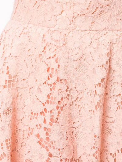 Shop Dolce & Gabbana Full Scalloped Lace Skirt In Pink