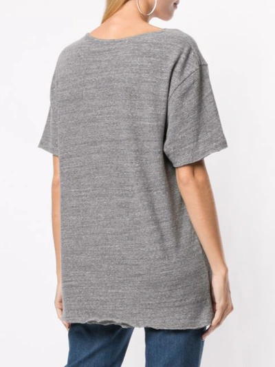 Shop R13 Printed Front T-shirt In Grey