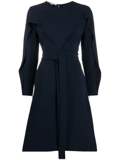 Shop Stella Mccartney Ausgestelltes Kleid In Blue