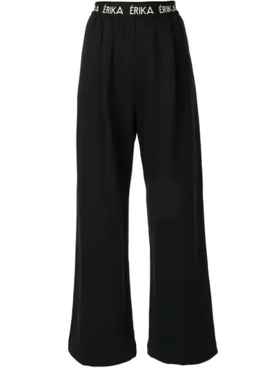 Shop Erika Cavallini Dardo Pull-on Trousers In Black