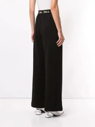 Shop Erika Cavallini Dardo Pull-on Trousers In Black