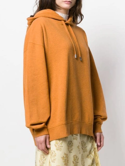 Shop Acne Studios Loose Fit Hooded Sweatshirt In Orange