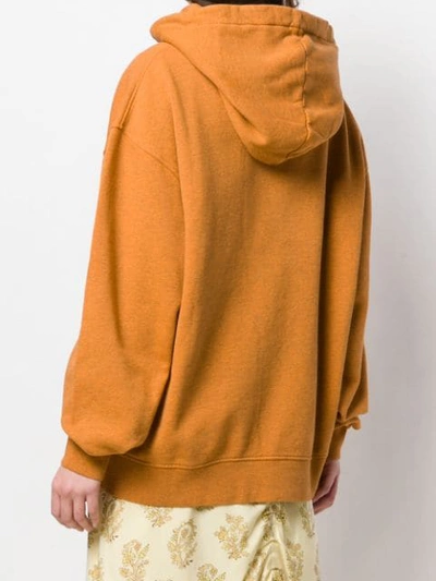 Shop Acne Studios Loose Fit Hooded Sweatshirt In Orange