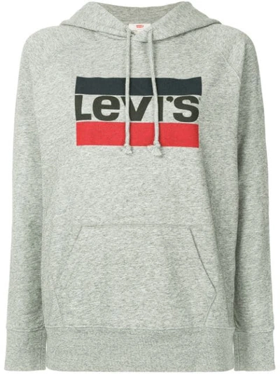 Shop Levi's Sportswear Hoodie In Grey
