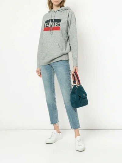 Shop Levi's Sportswear Hoodie In Grey