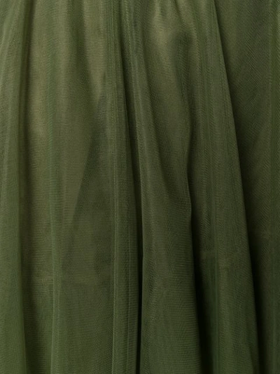 Shop P.a.r.o.s.h . Pleated Tulle Skirt - Green