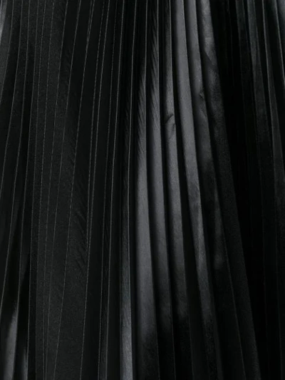 Shop Forte Forte Pleated Midi Skirt In Black