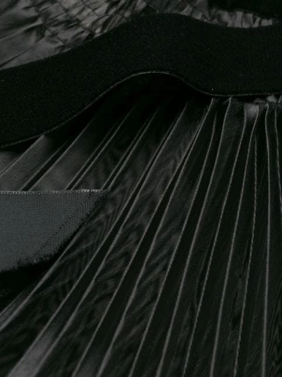 Shop Forte Forte Pleated Midi Skirt In Black