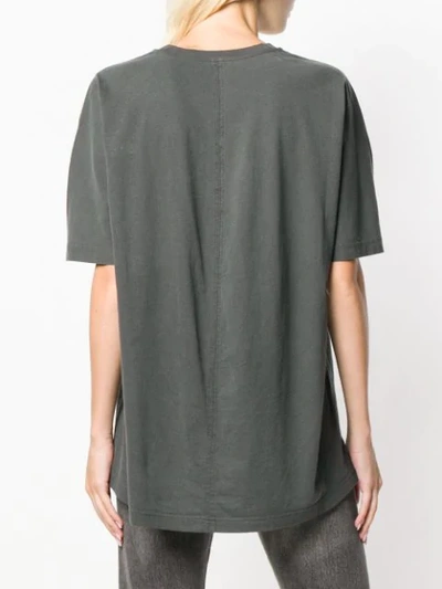 Shop Balenciaga Short Sleeve Cocoon Top - Grey
