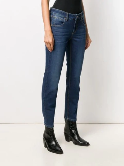 Shop Cambio Slim Fit Jeans In Blue