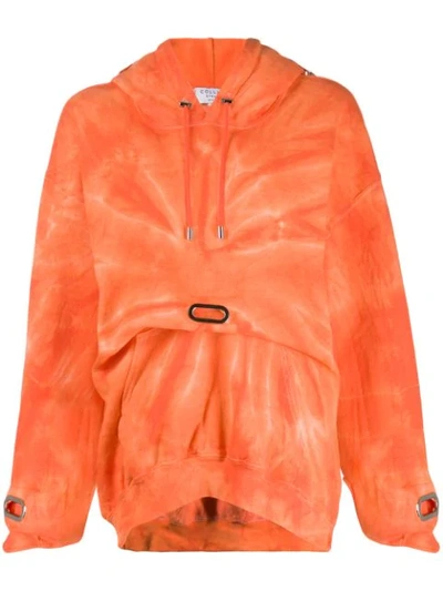 Shop Collina Strada Tie Dye Hoodie In Orange Tie Dye