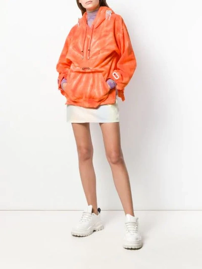 Shop Collina Strada Tie Dye Hoodie In Orange Tie Dye