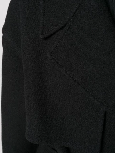 Shop Jacquemus 'le Manteau Sabe' Mantel In Black