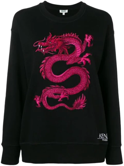 Kenzo Dragon Sweatshirt 'holiday Capsule' In Black | ModeSens